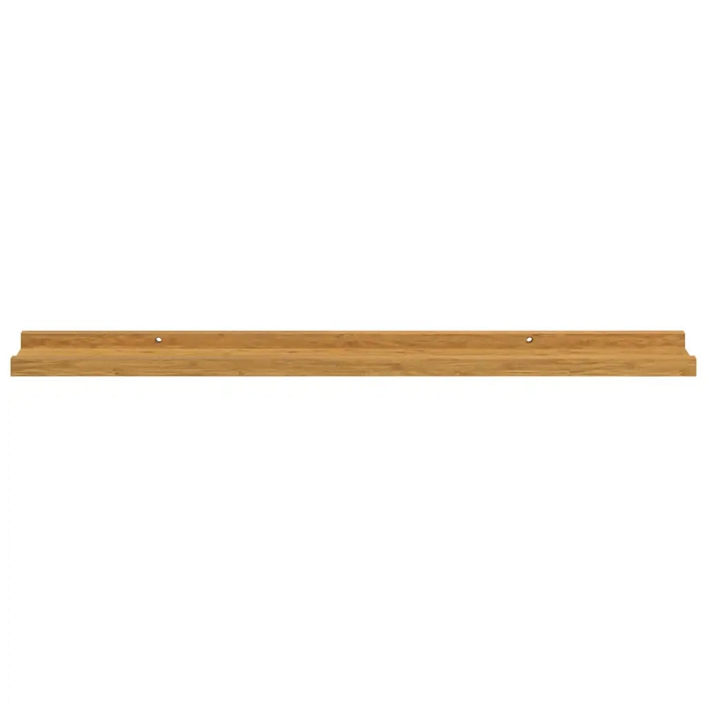 Scaffale da parete 2 pcs Beige 80 x 9 x 3 cm Legno multistrato