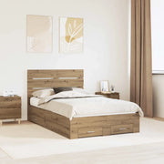 Struttura del letto Rovere artigianale 120 x 190 cm
