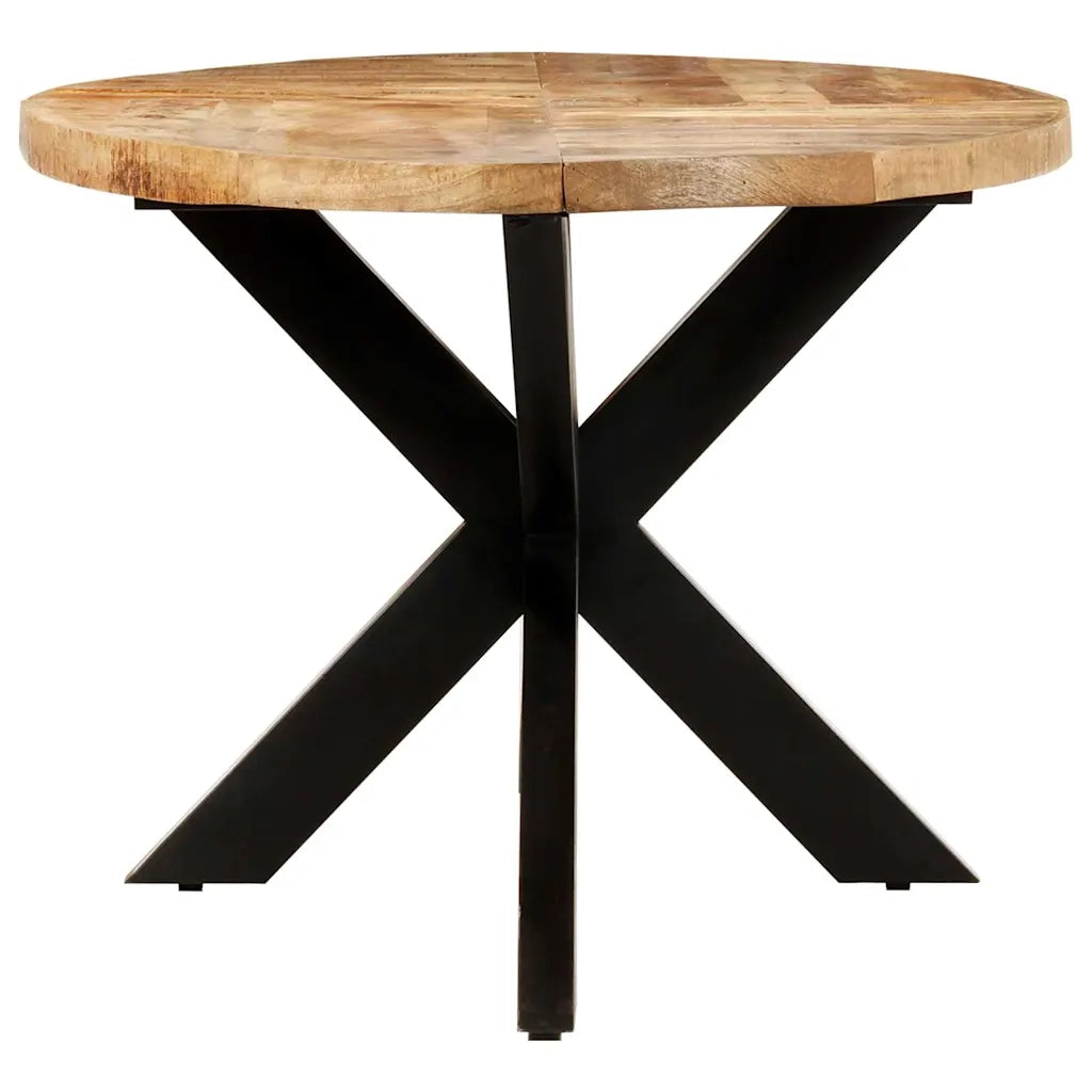 Tavolo da Pranzo Ovale 200x100x75cm in Massello di Mango Grezzo 321675