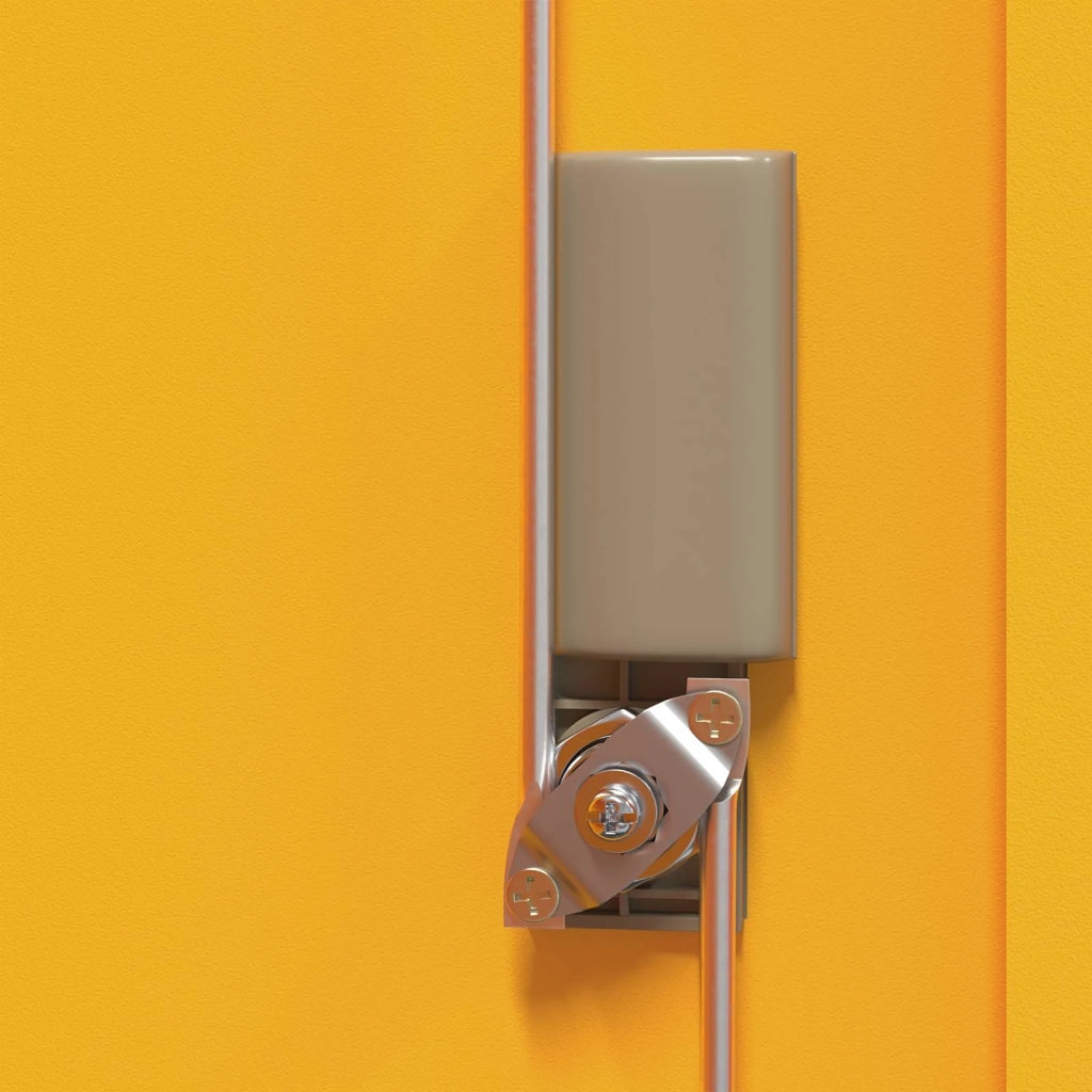 Armadio Giallo senape 80 x 40 x 105 cm Acciaio 891691