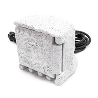 Presa multipla per esterno 4 prese cavo 5m Multipresa da giardino effetto pietra, protezione IP44