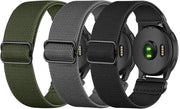 Cinture in Nylon Elastico da 3 Pack per Orologi Intelligenti Garmin con Larghezza 22mm - Adatto per Venu 3, Venu 2, Vivoactive 4 - Cinturino Flessibile per Forerunner 265, Forerunner 255, 255 Music - Uomo Donna.