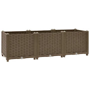 Fioriere | Cassetta per fiori | Letto rialzato 120x40x38 cm in polipropilene