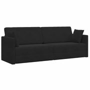 Divano-letto | Sof¨¤ letto | Letto singolo da pavimento Nero 213 x 70 x 77 cm Velluto