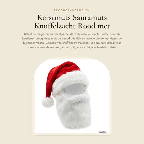 Cappello di Natale con imbottitura morbida - Unisex per adulti - Ideale per le feste di Natale - Accessorio festivo - Caldo e fascino - Cappello di Natale