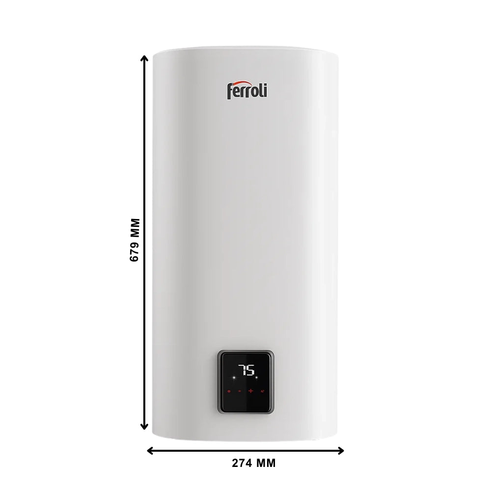 Titano twin scaldacqua elettrico compatto doppio serbatoio wi-fi *** capacità 30 litri, confezione 1