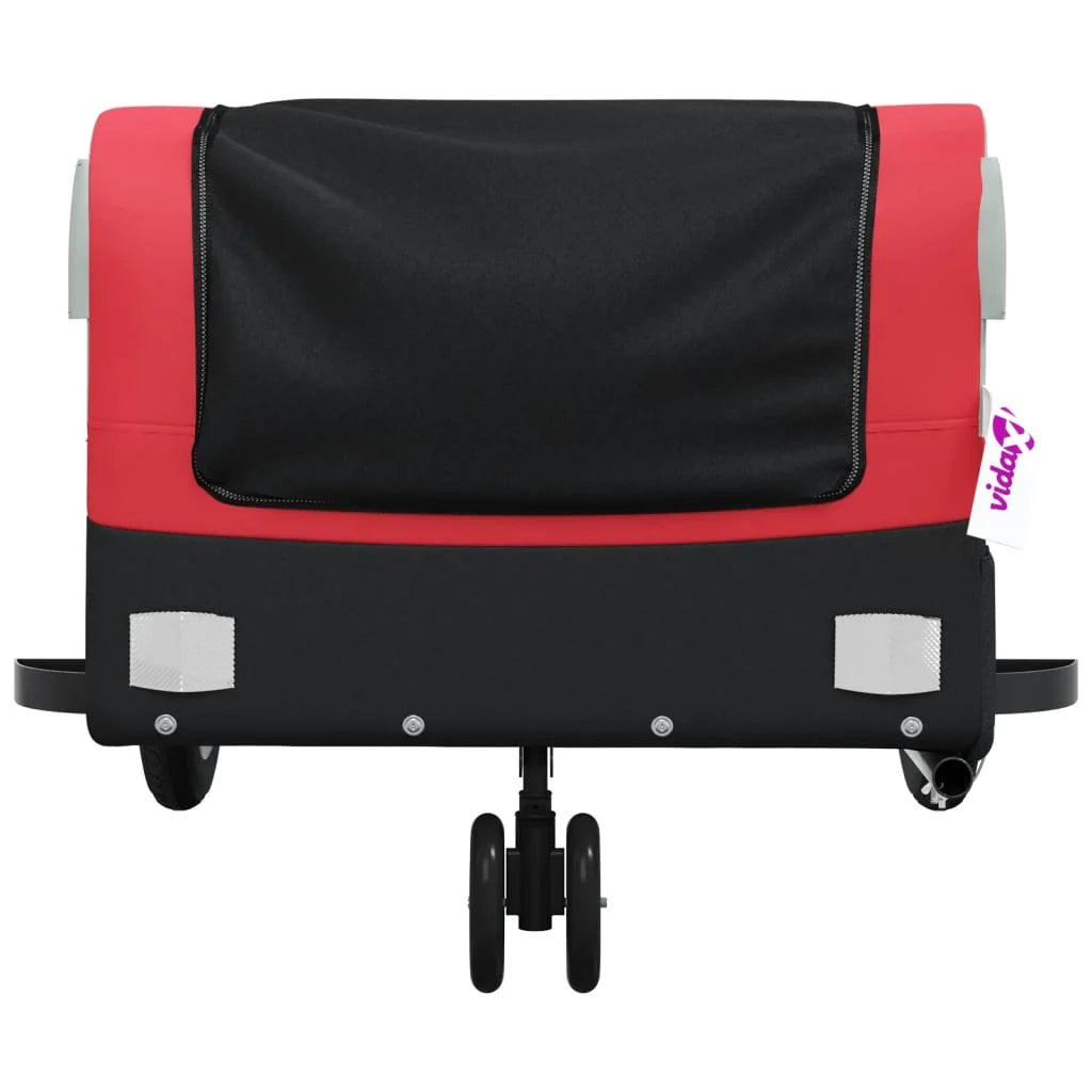Rimorchio per trasporto biciclette in ferro rosso 30 kg 02_0044172