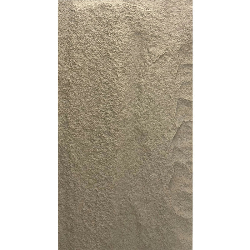 Pannello decorativo effetto roccia pietra 3D set 10 pz 7,2 mt2 rivestimento murale in PU 120 x 60 x 3 Grigio Cemento