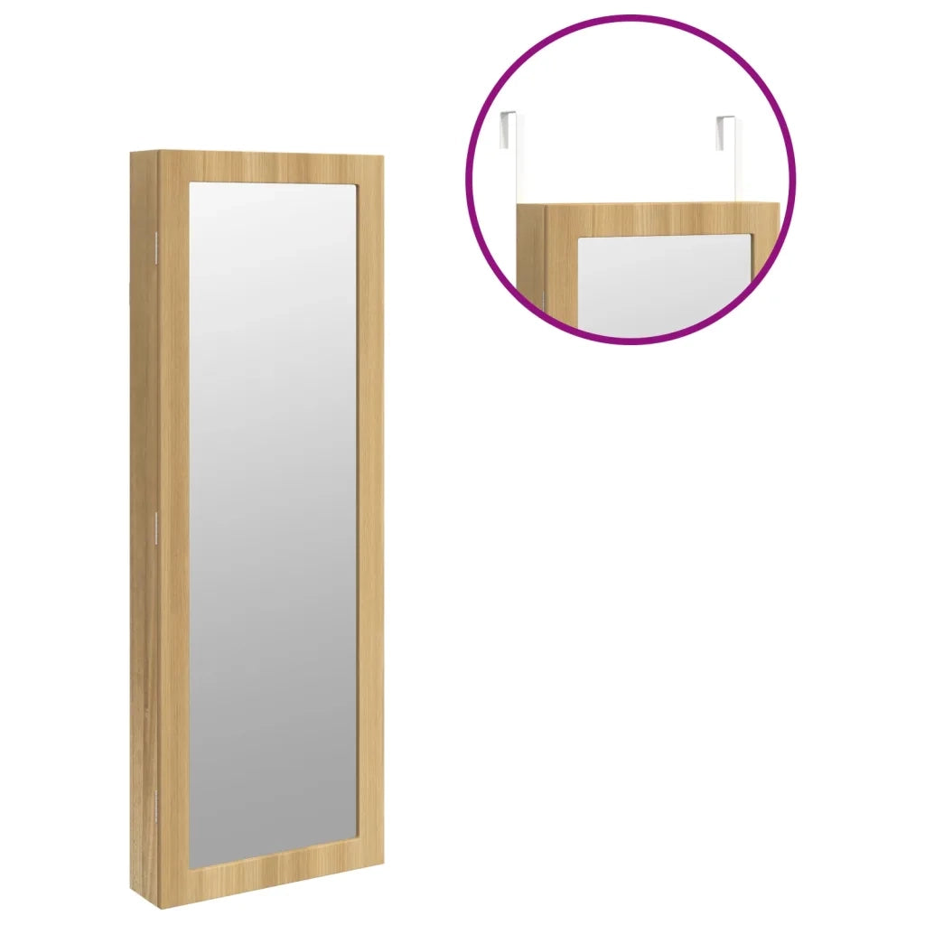 Armadio Portagioie a Specchio con Luci LED a Parete CFW8757618