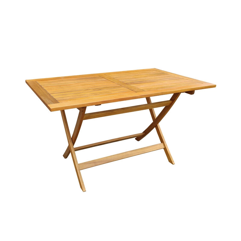 C TAVOLO LEGNO RETTAN PIEGHEVOLE 140X80XH72 GELSO