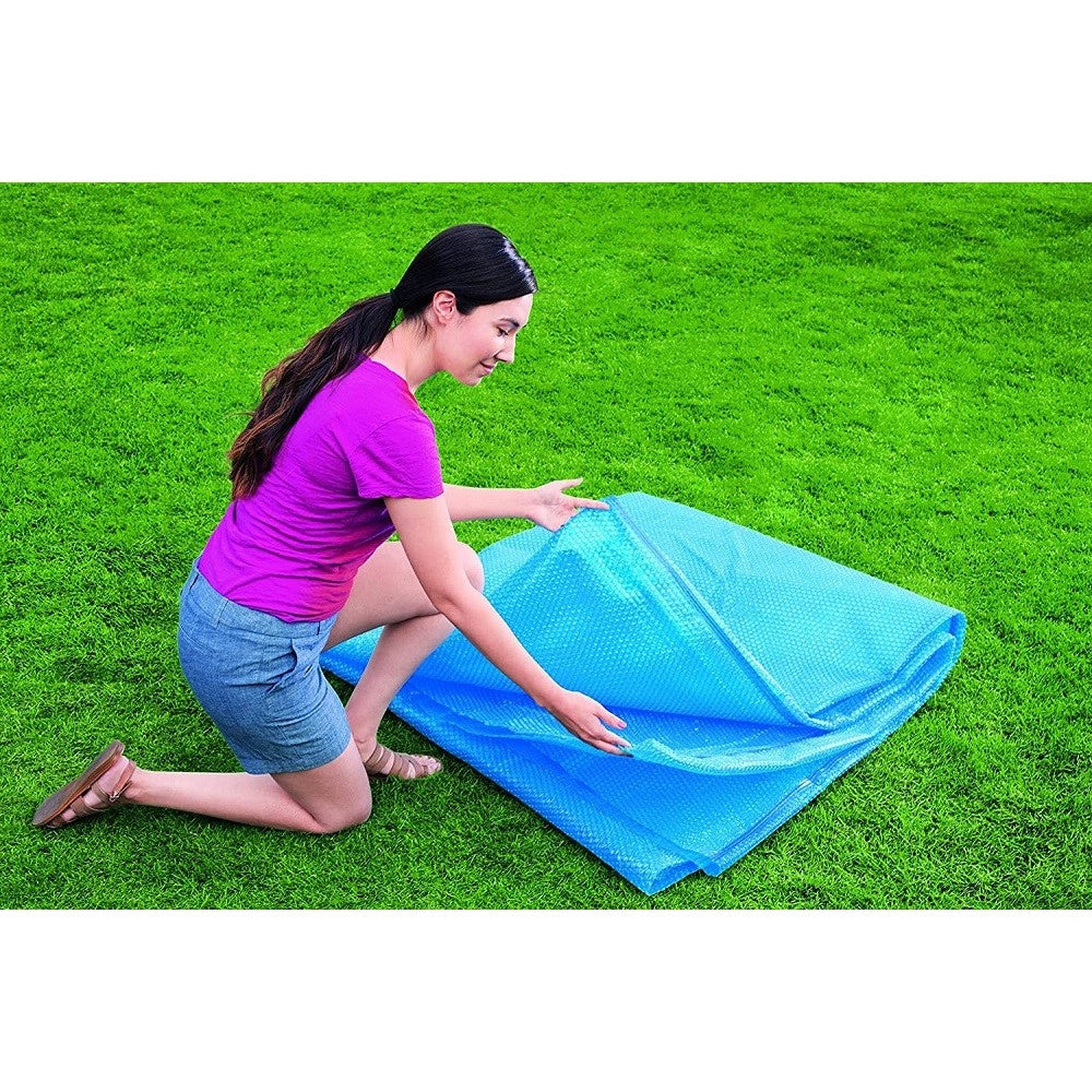 Trade Shop - Telo Termico Copertura Per Piscina Fuori Terra Rotonda Da 366 Cm / 396 Cm 58242 -