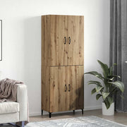 vidaXL Credenza 2 pcs rovere artigianale 69,5 x 34 x 180 cm