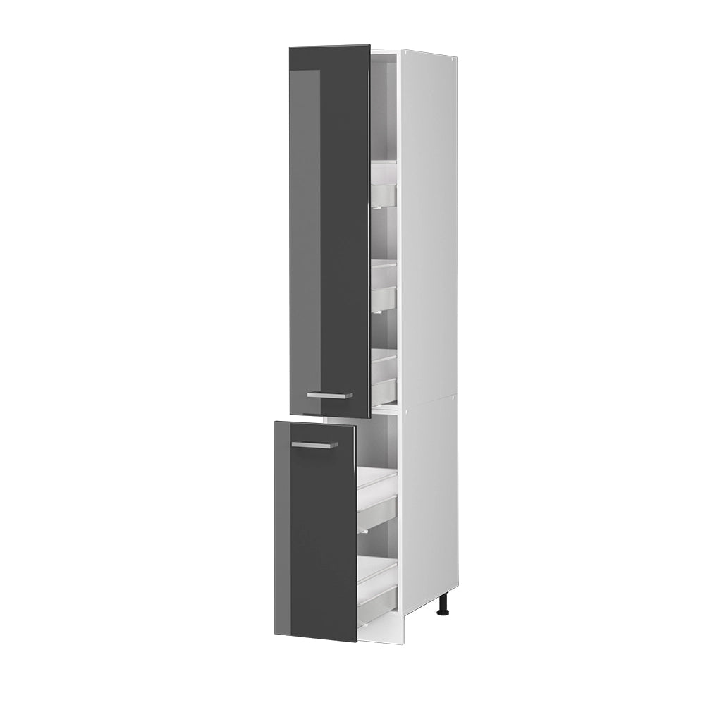 Vicco Dispensa universale Antracite lucido 30 cm con porte