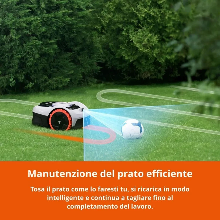 Navimow- Robot tagliaerba  i105E 4G batteria litio (li-ion) 220 V larghezza di taglio 18 cm + hub 4G incluso