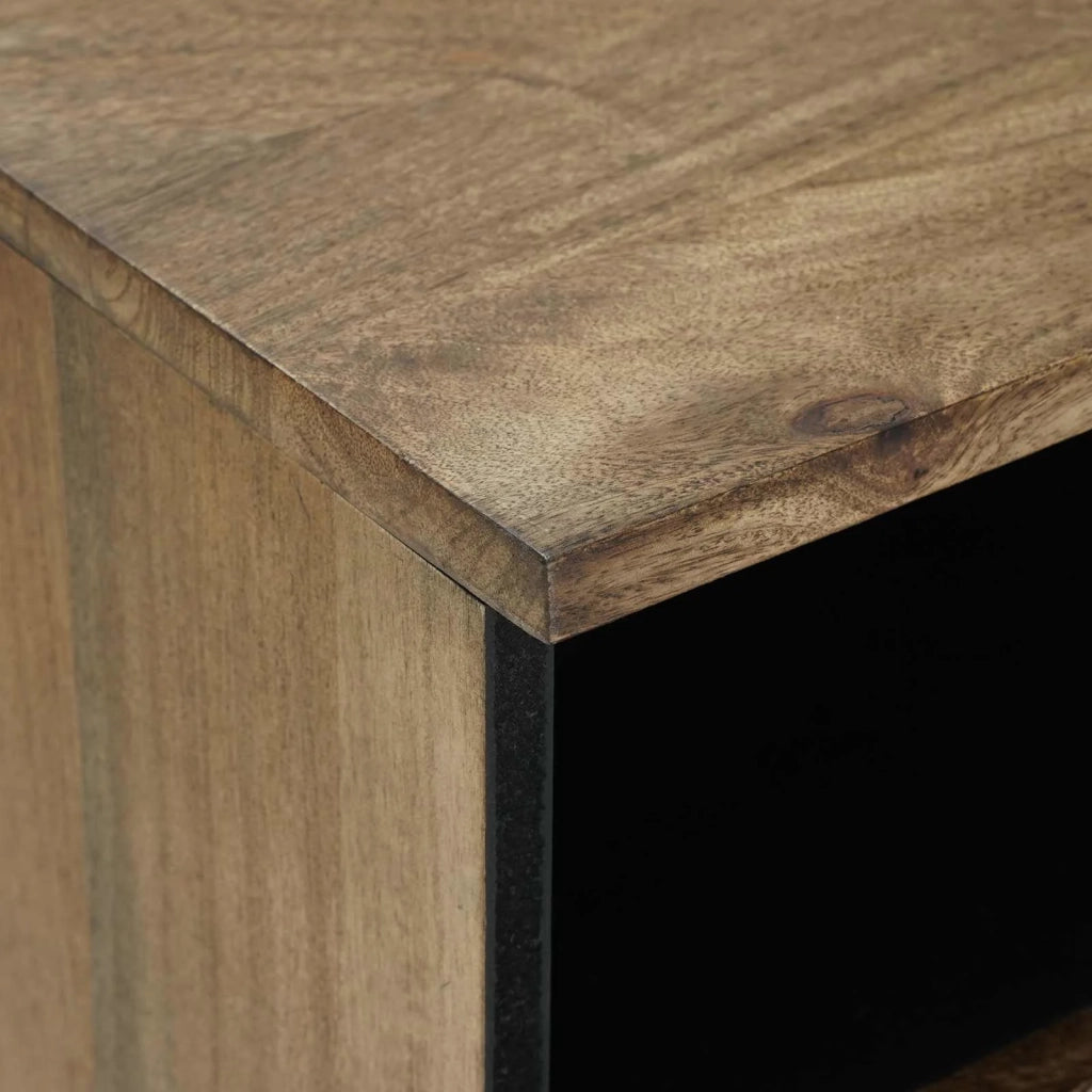 Mobile TV-Credenza per TV Marrone 80 x 33,5 x 46 cm Legno di mango massello 343156
