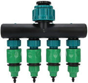 Distributore di tubi per giardino DN20/DN25 - Distributore di acqua - Flessibile - Connettori di gomma - Resistente all'ossidazione - Distributore di acqua per giardino