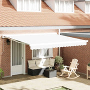 Telo di ricambio per tenda da sole Bianco 4 × 3,5 m Poliestere 42000575
