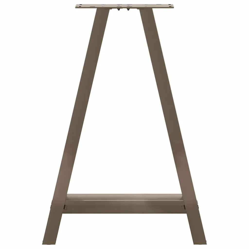 Gambe per tavolo da pranzo a forma di A 2 pz 50x(72-73) cm in acciaio