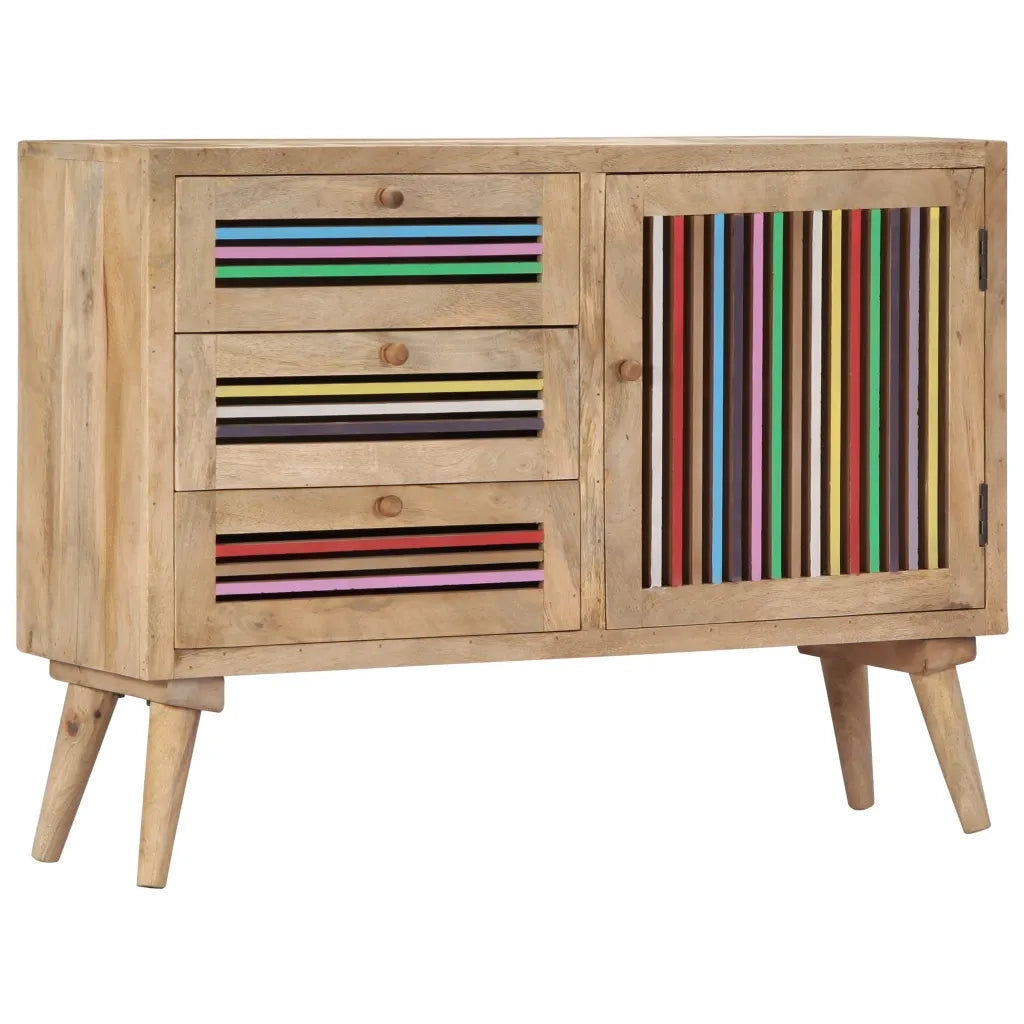 Credenza | Madia | Buffet da pranzo | Armadio da pranzo 100x30x75 cm in Legno Massello di Mango