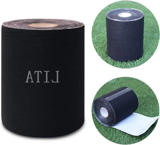 Tappetino Adesivo per Giardini Fittizi per Saldatura dei Giunti del Tappeto di Erba Sintetica - Fissaggio per Mattonelle di Erba Finta - Tappeto di Erba Artificiale (15CM x 10M)