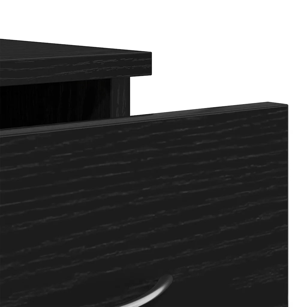 vidaXL Mobile a Parete Rovere Nero 88x26x18,5 cm in Truciolato