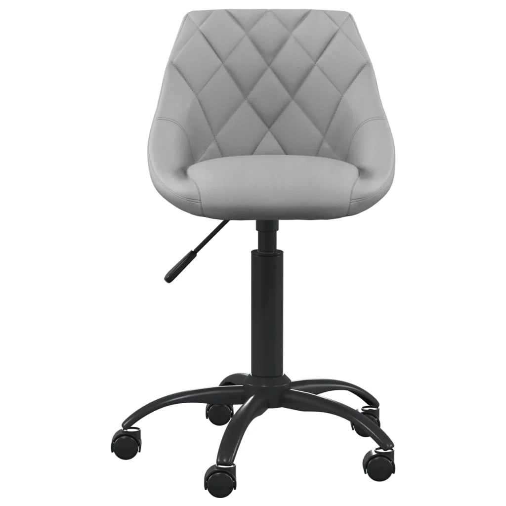 Sedia poltrona sedia da ufficio sedia da computer sedia da studio velluto grigio chiaro 02_0024024