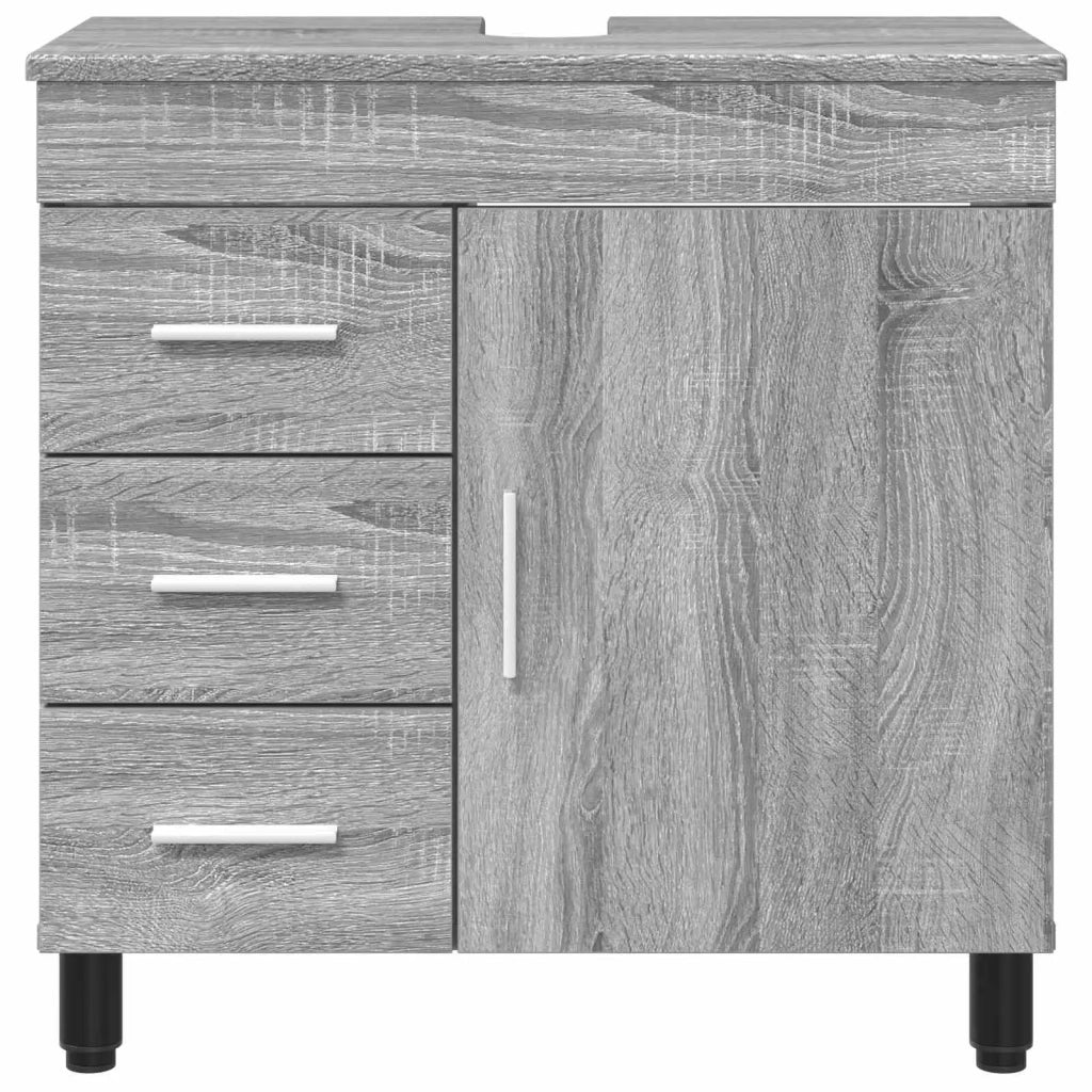 Mobiletto da Bagno | Armadio da bagno Sonoma grigio 60 x 35 x 60 cm