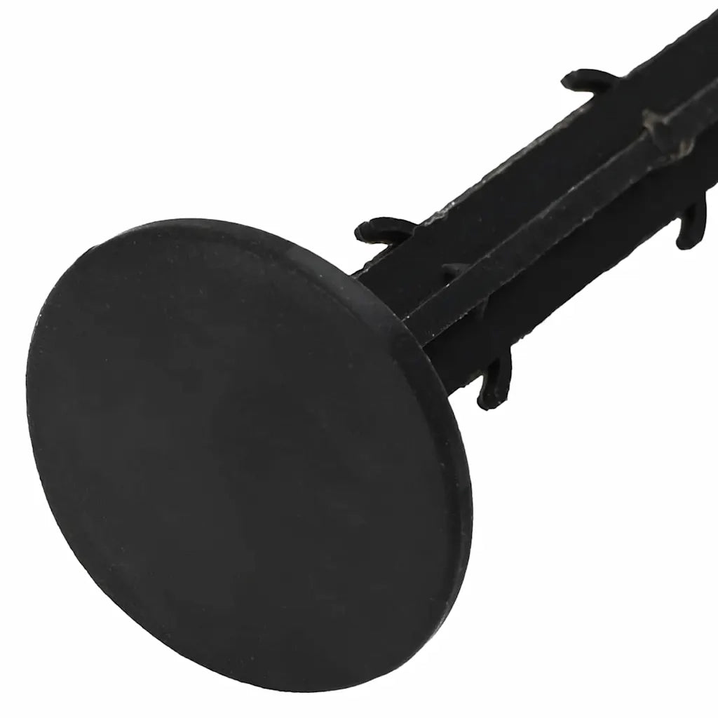 Picchetti da terra 100 pz Nero ?3 x 11 cm Plastica CFW3927726