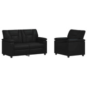 Set di divani 2 pcs Nero Similpelle 3430518