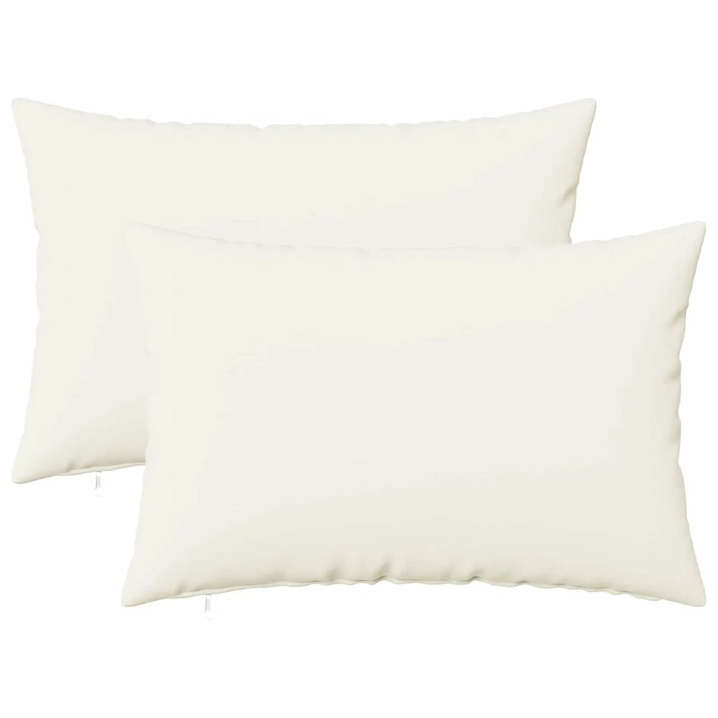 Cuscino con cuscino HEERLEN 2 pz Bianco Tessuto 927697
