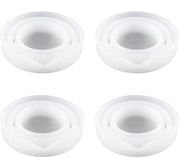 Set di 4 misurini di silicone pieghevoli da 100 ml - Duraturo - Flessibile - Adatto per detergenti liquidi