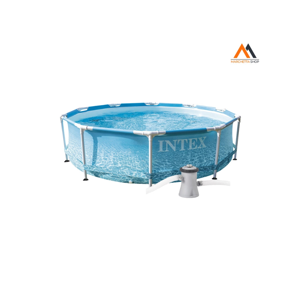 PISCINA CON TELAIO 'LINEA FRAME' cm 305 x 76 - 4485lt pompa