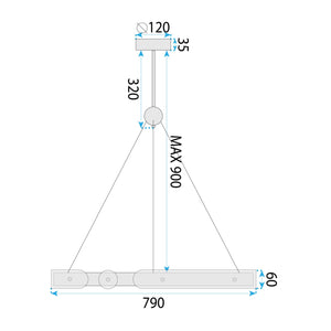 Lampada Led App1549-cp Gold + Telecomando