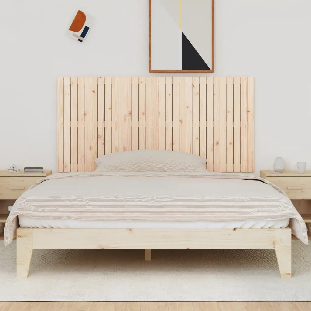 Testiera | Testata da Parete 185x3x90 cm in Legno Massello di Pino