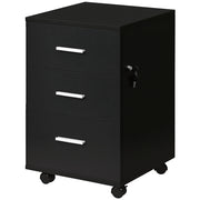 Scrivania con cassetti ¨C zephmum ¨C nero 40x40x61,5 cm