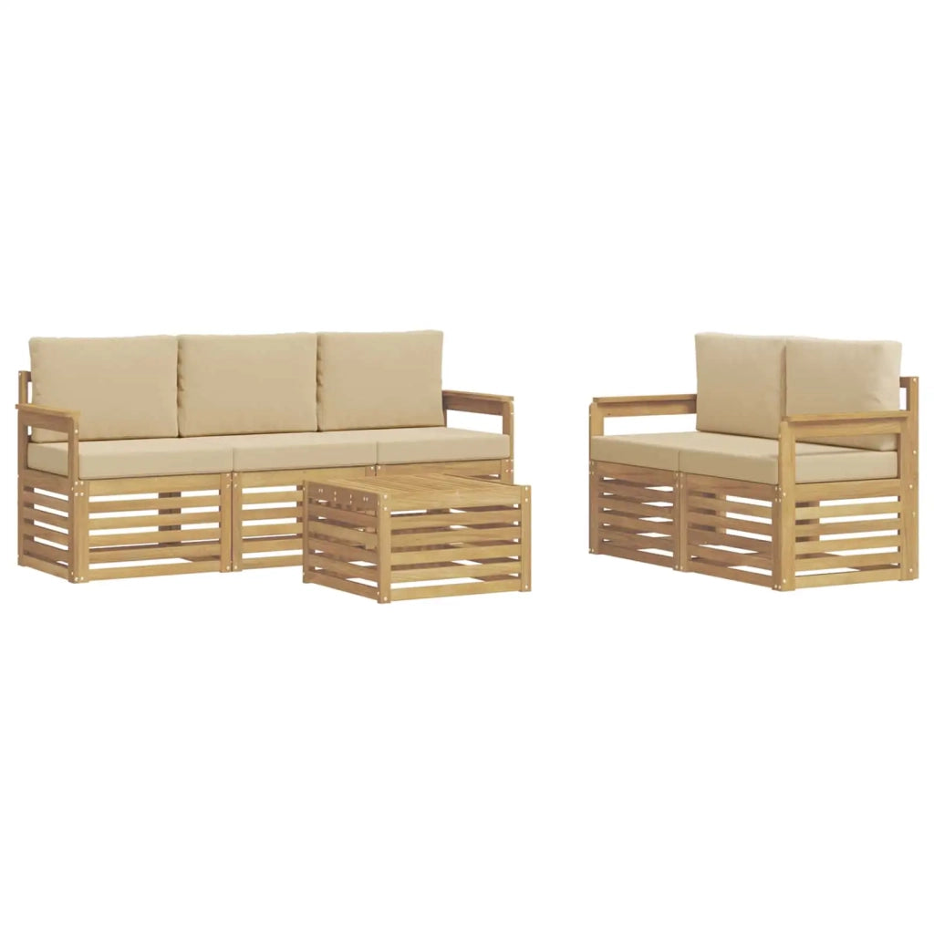 Set divani Legno di Acacia Massello 3391383