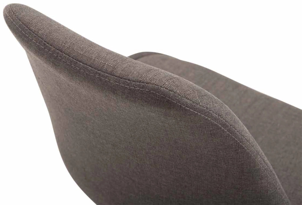 Set di 4 sedie da pranzo in tessuto Maverick grigio scuro,nero