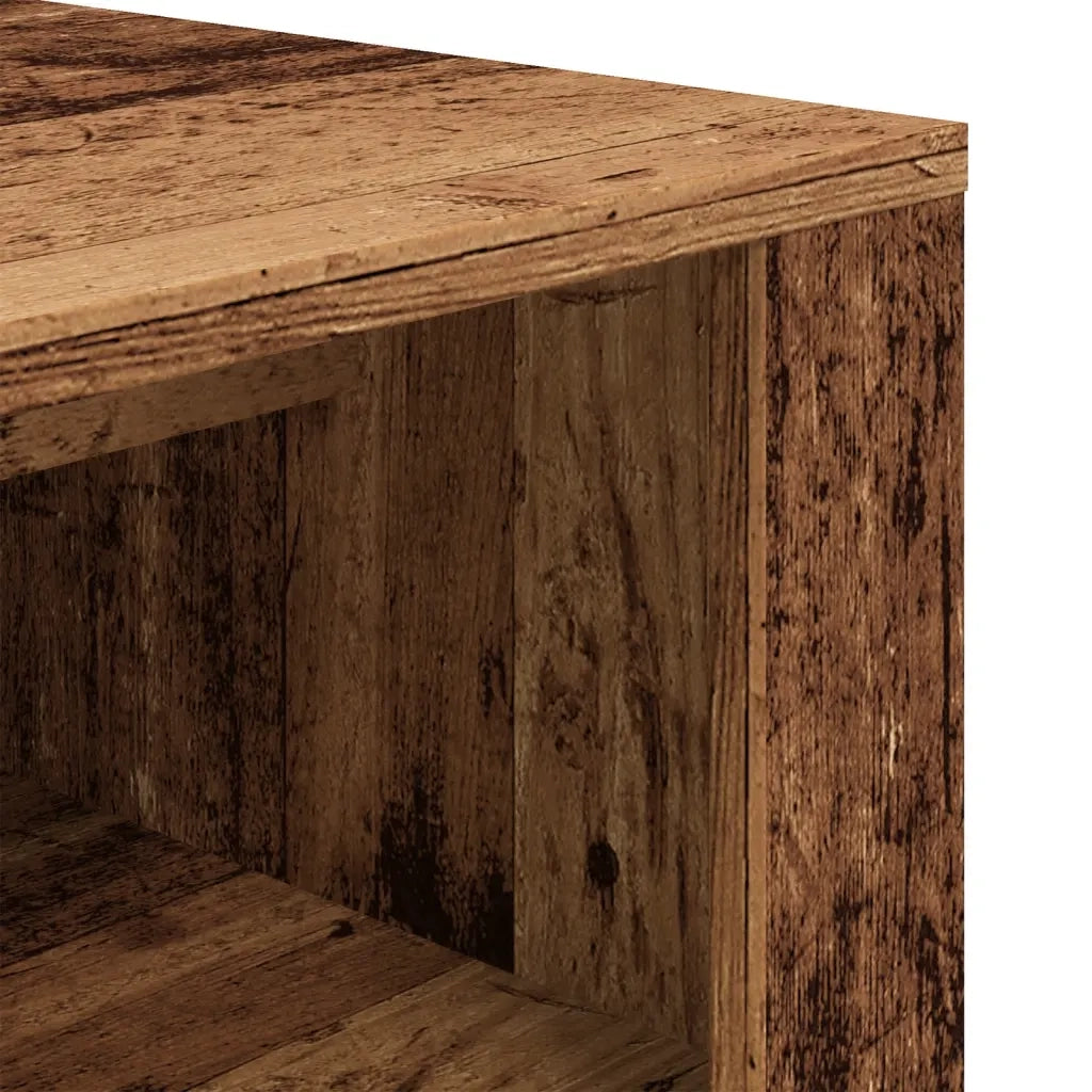 Scarpiera-Scaffale per scarpe Legno Vecchio 100x35x45 cm in Truciolato