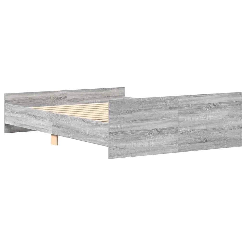 Giroletto con Testiera e Pediera Grigio Sonoma 150x200 cm 3203759