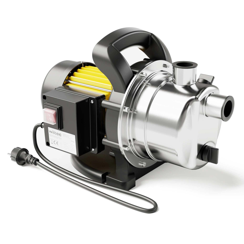 Pompa da giardino autoadescante acciaio inox 2800l/h 600W max 35m con maniglia Elettropompa