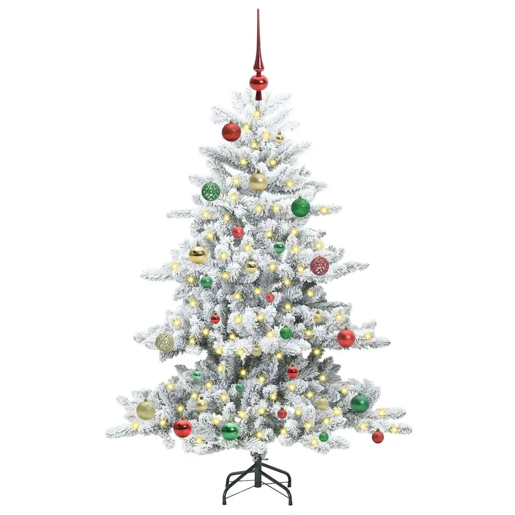Albero di Natale Artificiale con Rami Pieghevoli Bianco 150 cm 3397713