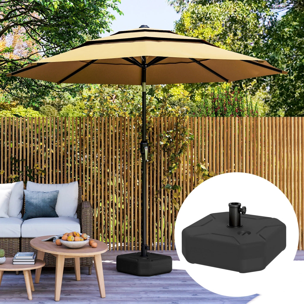 Piedistallo Parasol Quadrato ¨C zephmum ¨C 45x45x25 cm Nero