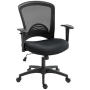 Sedia da ufficio regolabile con schienale in rete ¨C zephmum ¨C nero