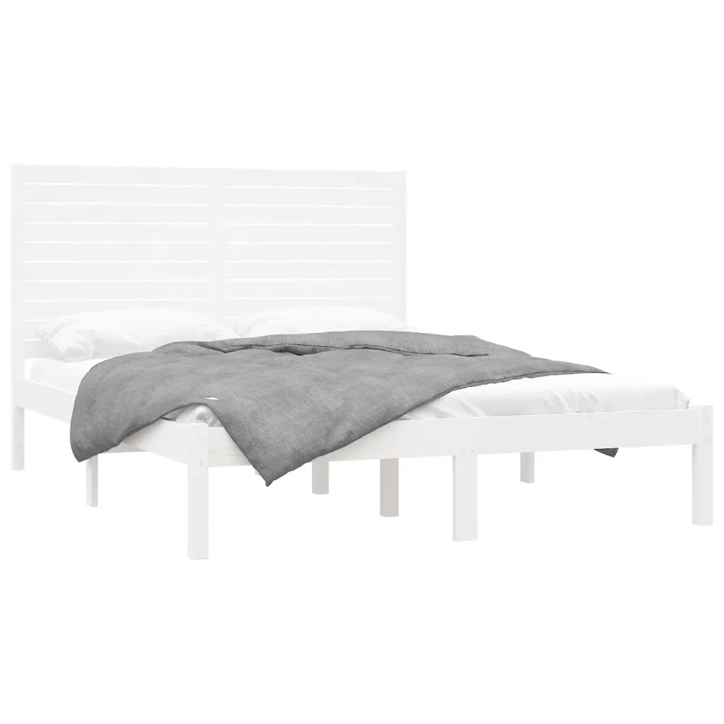 Giroletto Bianco in Legno Massello 140x200 cm