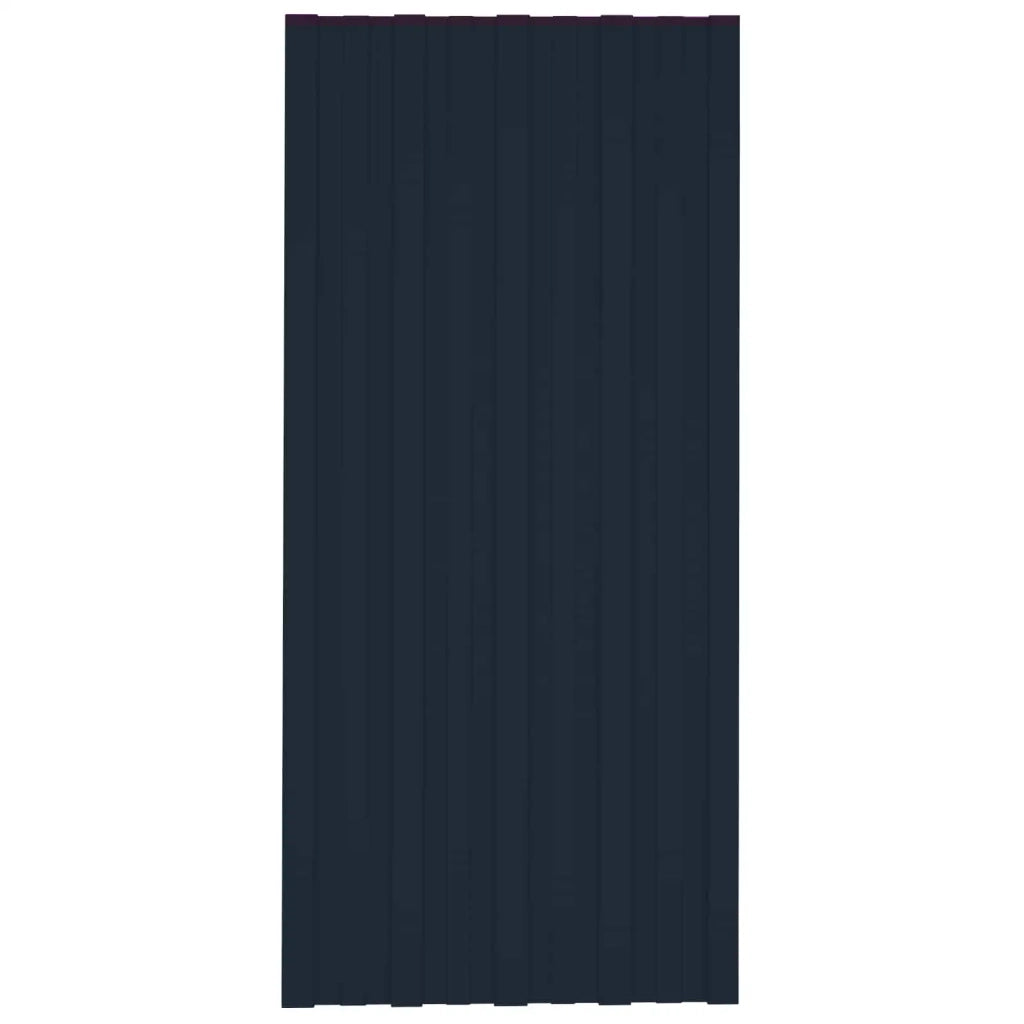Pannello per tetto 36 pcs Antracite 100 x 45 cm Acciaio zincato 42047126
