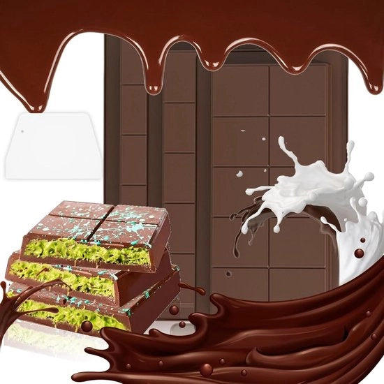 Set di Forme per Cioccolato in Silicone a 3 Pezzi - Resistente al Calore e Facile da Pulire per Creazioni Artistiche di Cioccolato