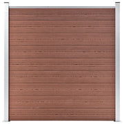 Pannello di Recinzione in WPC 180x186 cm Marrone