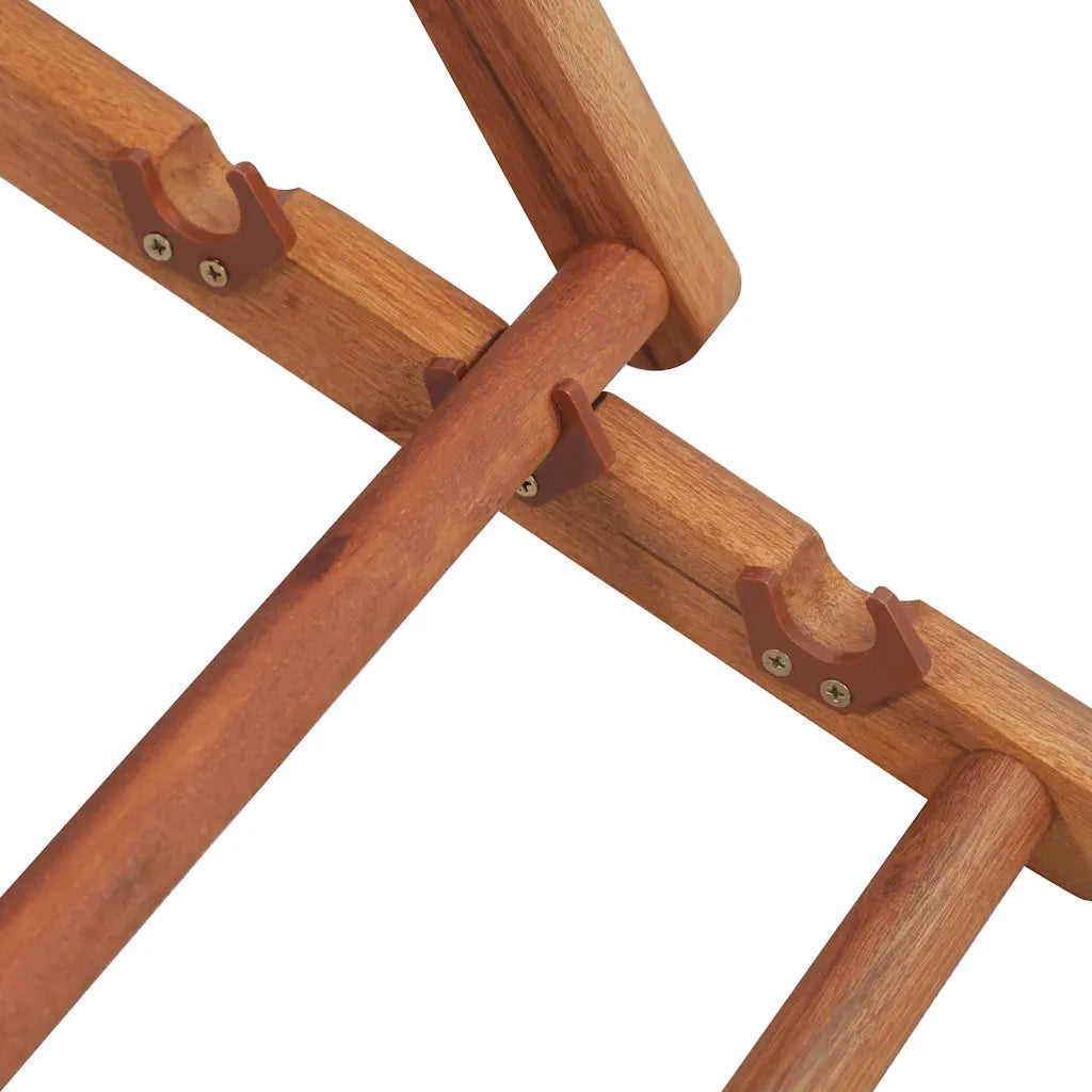 Sdraio da Spiaggia Pieghevole Telaio Legno Tessuto Multicolore CFW4624848
