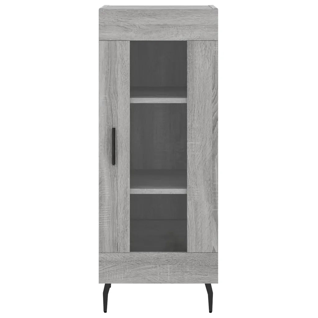 Credenza | Madia | Buffet da pranzo | Armadio da pranzo Grigio Sonoma 34,5x34x90 cm in Legno Multistrato