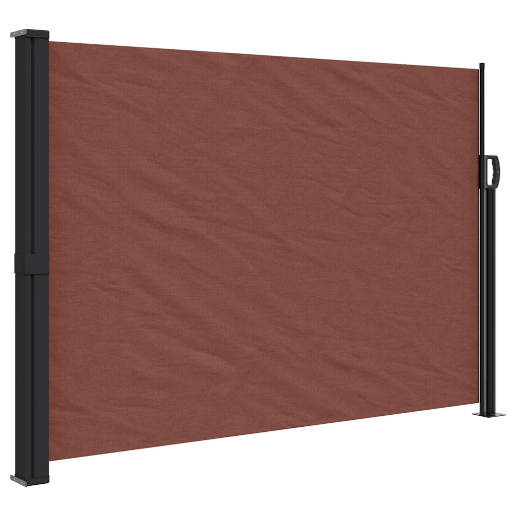 Tenda da Sole Laterale Retrattile-Tenda parasole per balcone per giardino Marrone 140x500 cm